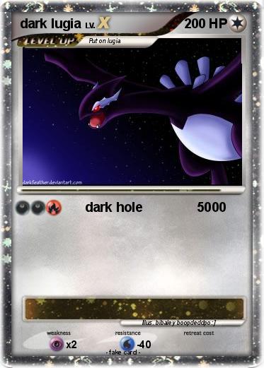 Pokemon dark lugia