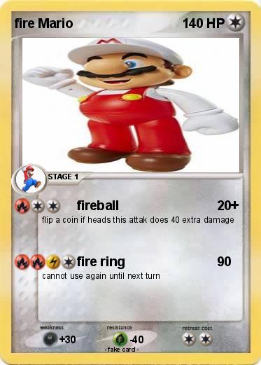 Pokemon fire Mario