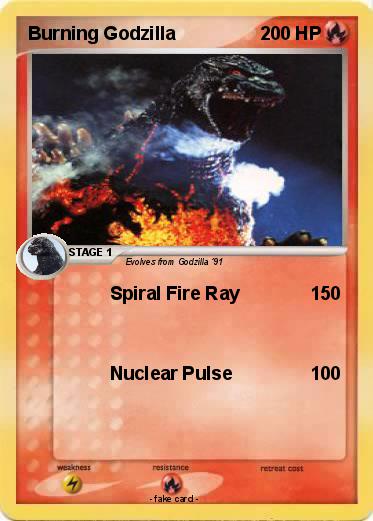 Pokemon Burning Godzilla