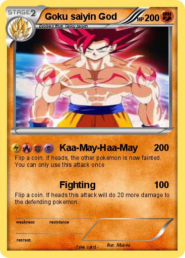 Pokemon Goku saiyin God