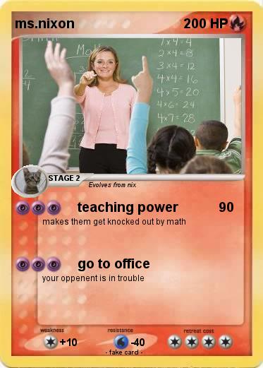 Pokemon ms.nixon