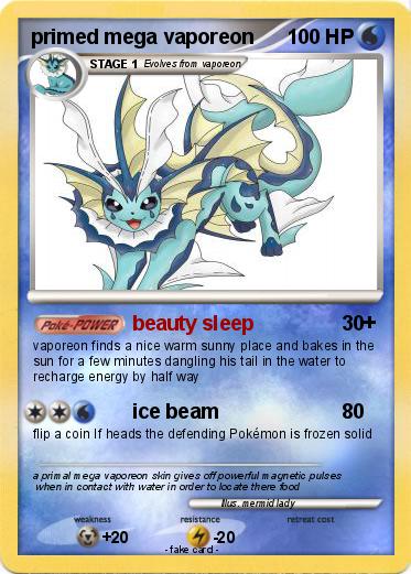 Pokemon primed mega vaporeon