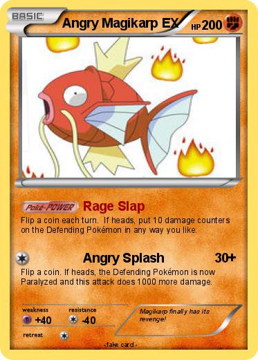 Pokemon Angry Magikarp EX