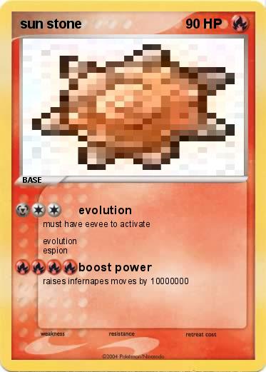 Pokemon sun stone 