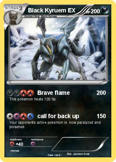 Pokemon Black Kyruem EX