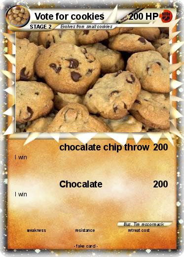 Pokemon Vote for cookies