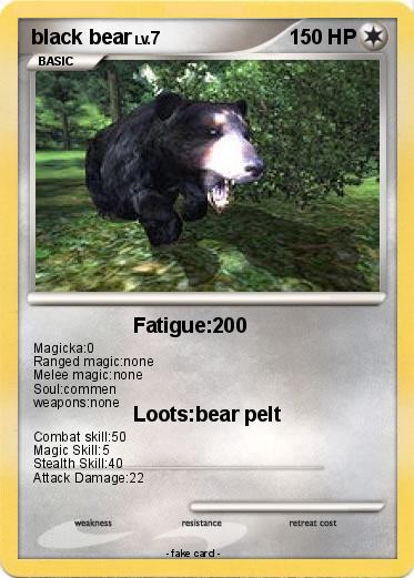 Pokemon black bear