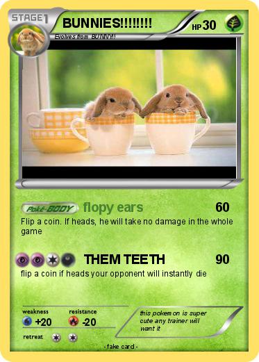 Pokemon BUNNIES!!!!!!!!