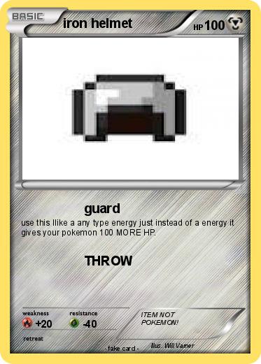 Pokemon iron helmet