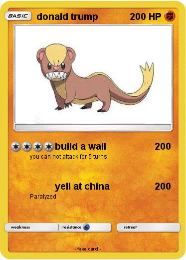Pokemon donald trump