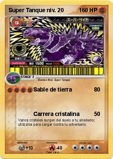 Pokemon Super Tanque niv. 20