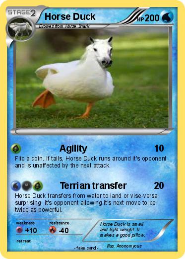 Pokemon Horse Duck