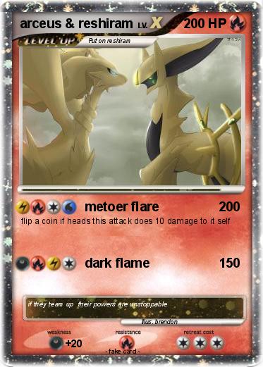 Pokemon arceus & reshiram