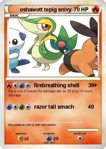Pokemon oshawott tepig snivy