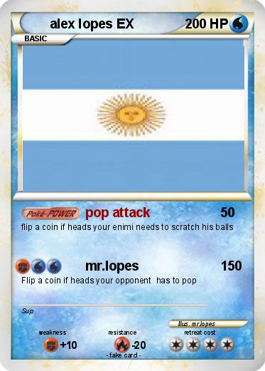 Pokemon alex lopes EX