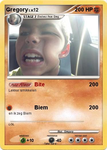 Pokemon Gregory