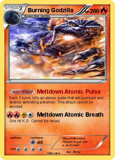 Pokemon Burning Godzilla