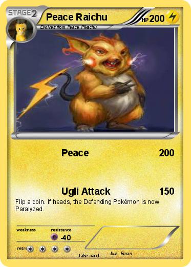 Pokemon Peace Raichu