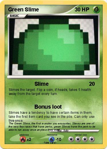 Pokemon Green Slime