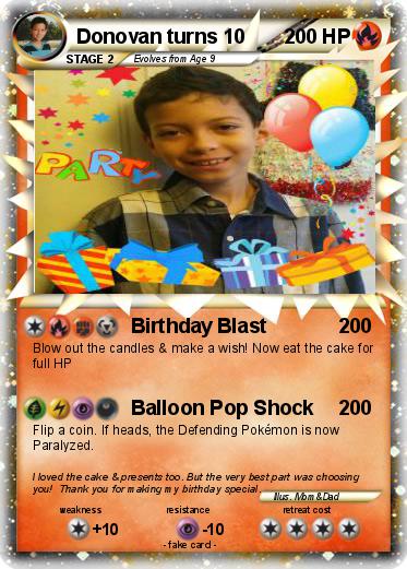 Pokemon Donovan turns 10