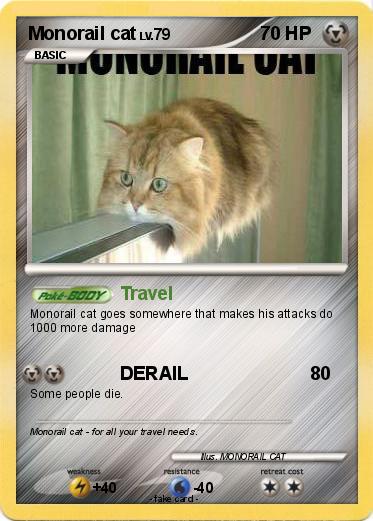 Pokemon Monorail cat