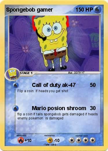 Pokemon Spongebob gamer