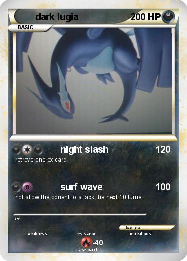 Pokemon dark lugia
