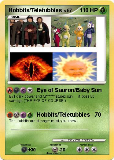 Pokemon Hobbits/Teletubbies Pokemon Hobbits/Teletubbies