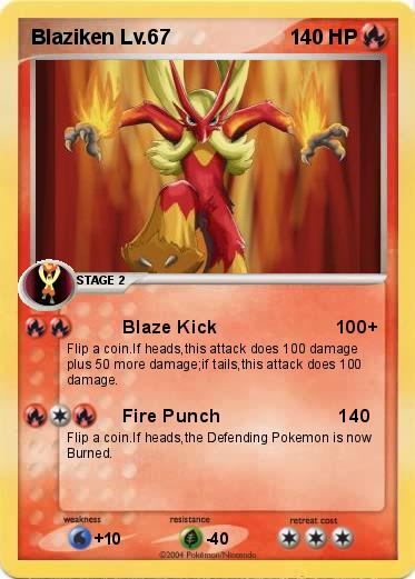 Pokemon Blaziken Lv.67