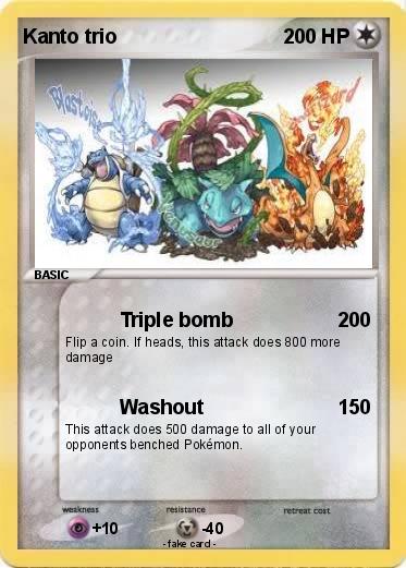 Pokemon Kanto trio