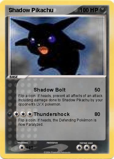 Pokemon Shadow Pikachu