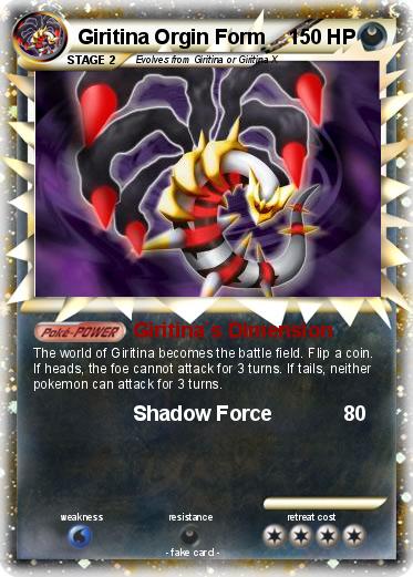 Pokemon Giritina Orgin Form