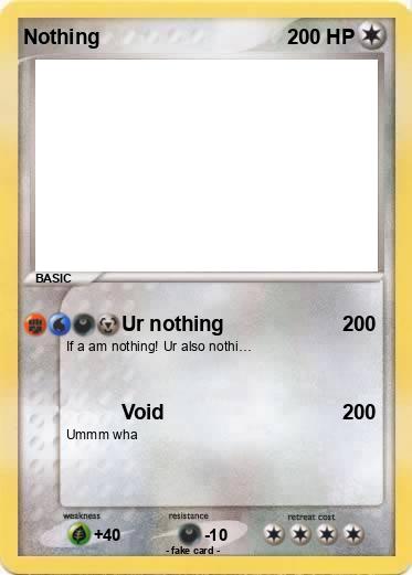 Pokemon Nothing
