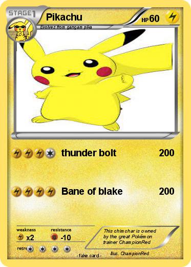 Pokemon Pikachu