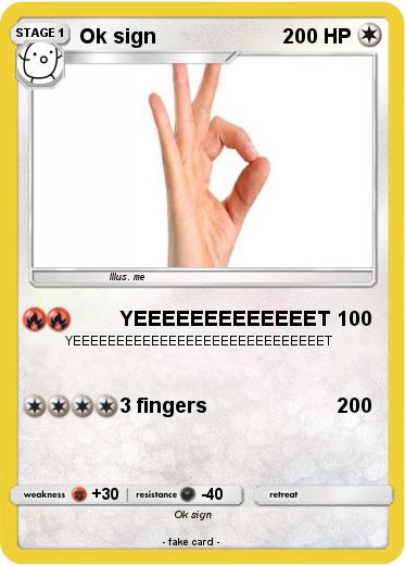 Pokemon Ok sign