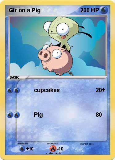 Pokemon Gir on a Pig