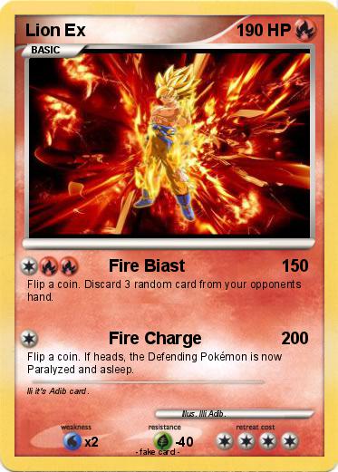 Pokemon Lion Ex