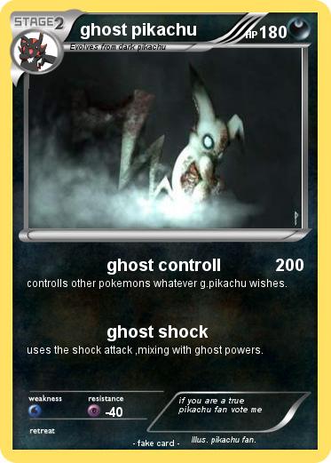 Pokemon ghost pikachu