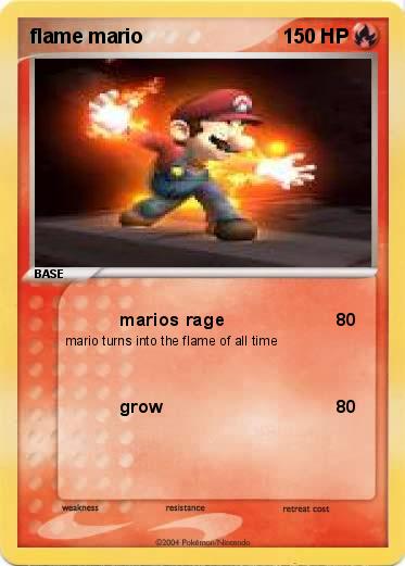 Pokemon flame mario