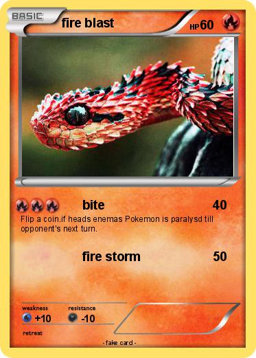 Pokemon fire blast