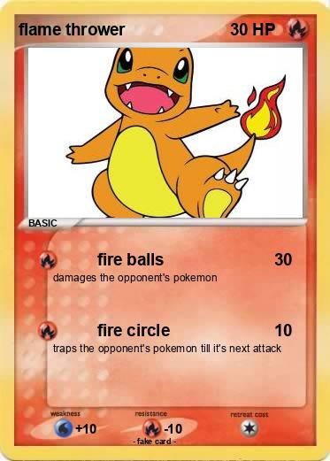 Pokemon flame thrower