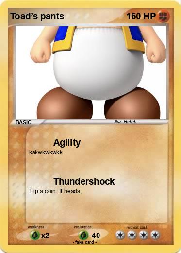 Pokemon Toad’s pants