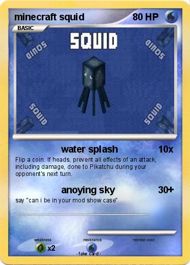 Pokemon minecraft squid
