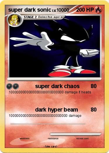 Pokemon super dark sonic