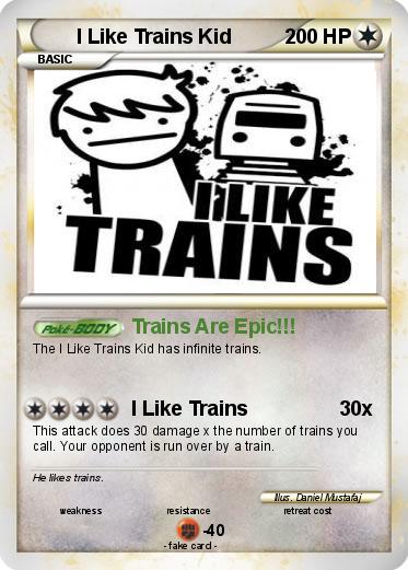 Pokemon I Like Trains Kid