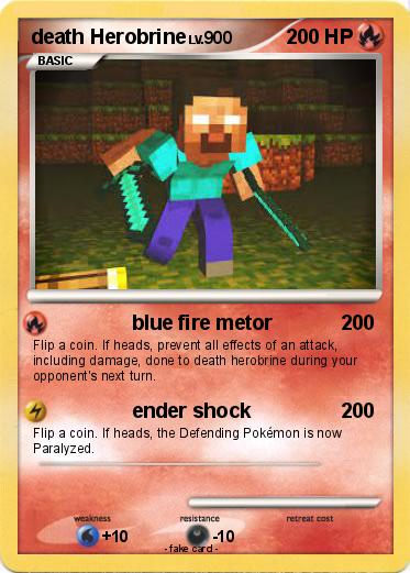 Pokemon death Herobrine