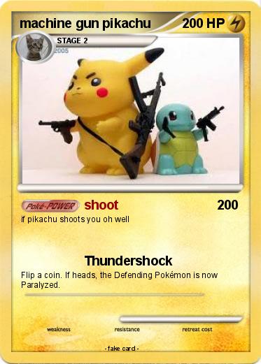 Pokemon machine gun pikachu