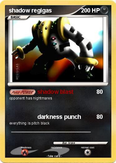 Pokemon shadow regigas