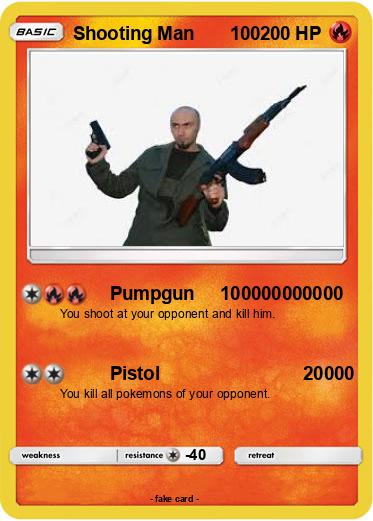 Pokemon Shooting Man       100