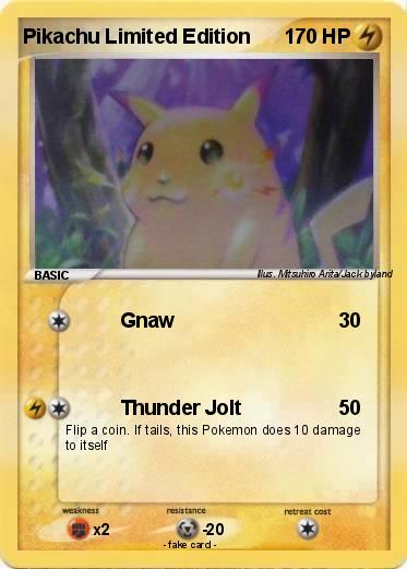 Pokemon Pikachu Limited Edition